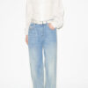 Gaia Bluse aus einfarbigem Baumwollvoile Gaia Bluse aus einfarbigem Baumwollvoile