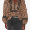 Gayle Bedruckte Baumwollvoile-Bluse Gayle Bedruckte Baumwollvoile-Bluse