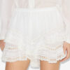 Geana Shorts aus Baumwolle und Spitze mit Rüschen