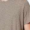 Gestreiftes Kurzarm-T-Shirt aus Baumwolle und Leinen Gestreiftes Kurzarm-T-Shirt aus Baumwolle und Leinen