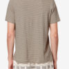 Gestreiftes Kurzarm-T-Shirt aus Baumwolle und Leinen Gestreiftes Kurzarm-T-Shirt aus Baumwolle und Leinen