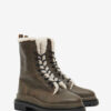 Ghiso Lederstiefel mit Fellfutter