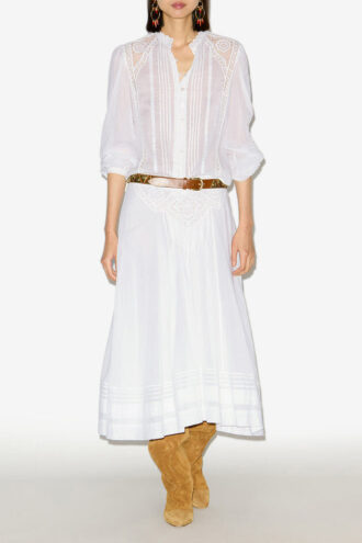 Greicy Bluse aus Baumwollvoile