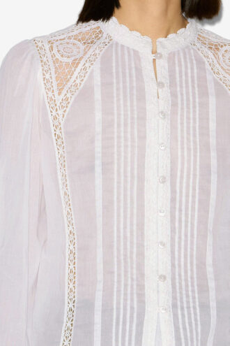 Greicy Bluse aus Baumwollvoile