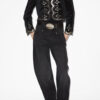 Hady Kurze bestickte Samtjacke Hady Kurze bestickte Samtjacke