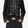 Hady Kurze bestickte Samtjacke Hady Kurze bestickte Samtjacke
