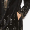 Helene Kurzes besticktes Samtkleid Helene Kurzes besticktes Samtkleid