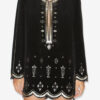 Helene Kurzes besticktes Samtkleid Helene Kurzes besticktes Samtkleid