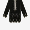 Helene Kurzes besticktes Samtkleid Helene Kurzes besticktes Samtkleid