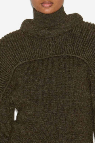 Hilde Rippstrickkleid aus Wolle