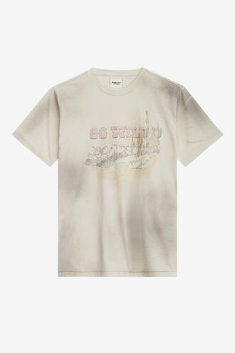 Honore Bedrucktes Leinen-T-Shirt
