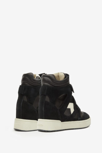 Im3 High-Top-Sneakers aus Leder mit Keilabsatz