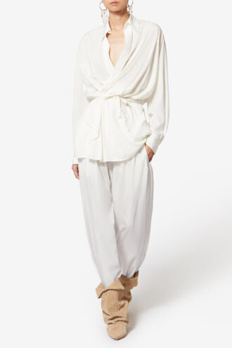 Inaya Hose mit weitem Bein und mehrlagigem Bund
