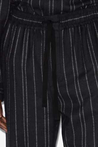 Isaki gestreifte Baumwollhose