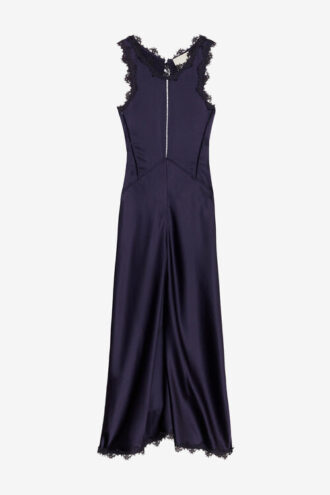 Jadelia Langes Kleid aus Satin und Spitze Jadelia Langes Kleid aus Satin und Spitze