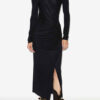 Jelina Langes drapiertes Jerseykleid Jelina Langes drapiertes Jerseykleid