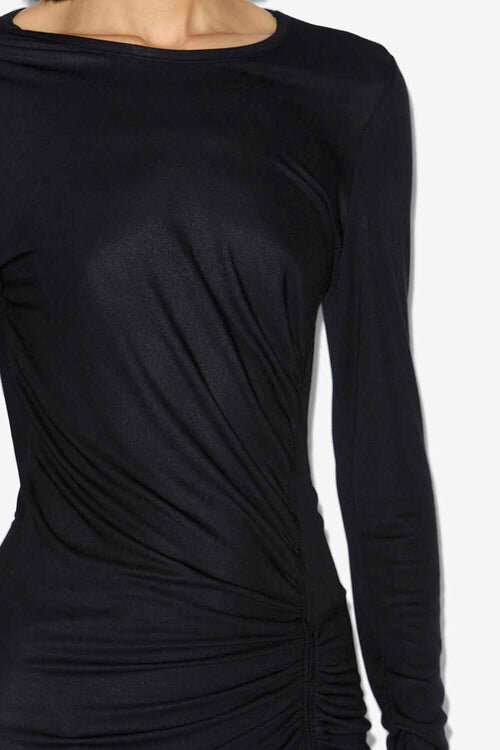 Jelina Langes drapiertes Jerseykleid Jelina Langes drapiertes Jerseykleid