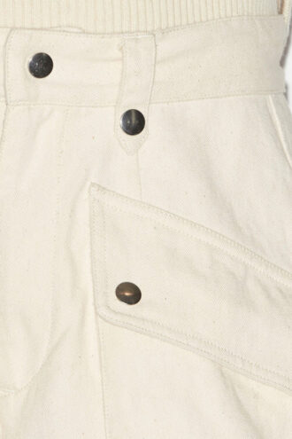 Jemmy Workwear-Shorts aus einfarbigem Baumwollstoff