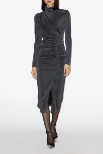 Jenisa Langes Lurex-Kleid
