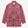 Joanna Workwear Style Jacke aus einfarbigem Denim Joanna Workwear Style Jacke aus einfarbigem Denim