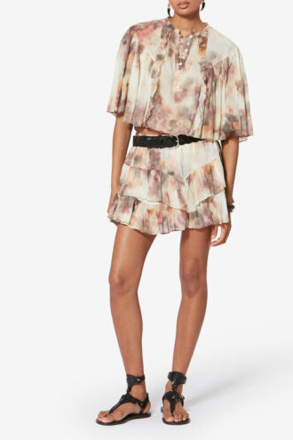 Jocadia Shorts aus bedrucktem Bio-Baumwollvoile
