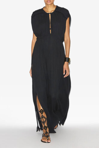 Joya Langes Baumwollkleid