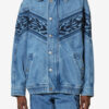 Julian Bestickte Jeansjacke