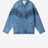 Julian Bestickte Jeansjacke