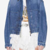 Julie Kurze Jacke im Workwear-Stil aus einfarbigem Denim Julie Kurze Jacke im Workwear-Stil aus einfarbigem Denim
