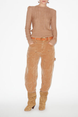 Kalyn Taillierter Pullover aus Baumwolle und Wolle