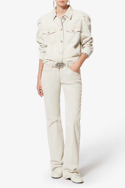 Kelly Bootcut-Hose aus verblasstem Cord Kelly Bootcut-Hose aus verblasstem Cord