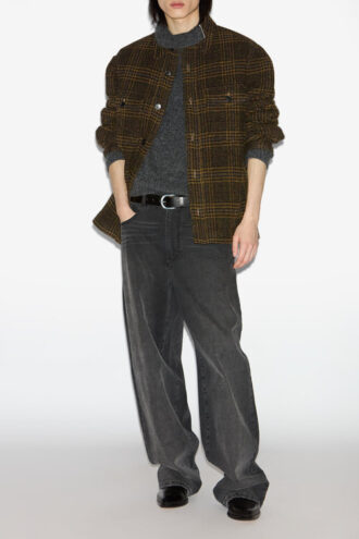 Kervey Jacke aus karierter Schurwolle