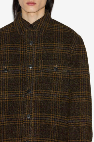 Kervey Jacke aus karierter Schurwolle