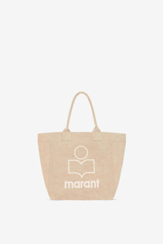 Kleine Yenky-Tasche aus verblasstem Baumwollstoff mit Logo