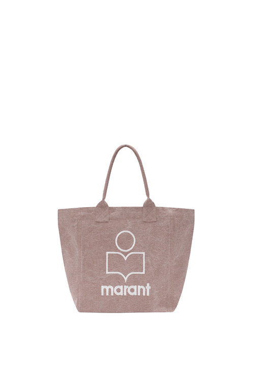 Kleine Yenky-Tasche aus verblasstem Baumwollstoff mit Logo Kleine Yenky-Tasche aus verblasstem Baumwollstoff mit Logo