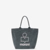 Kleine Yenky-Tasche aus verblasstem Baumwollstoff mit Logo