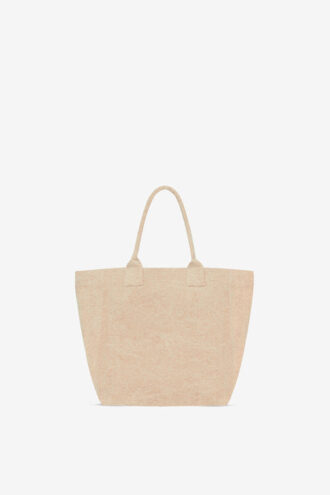 Kleine Yenky-Tasche aus verblasstem Baumwollstoff mit Logo
