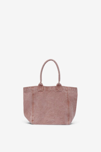Kleine Yenky-Tasche aus verblasstem Baumwollstoff mit Logo