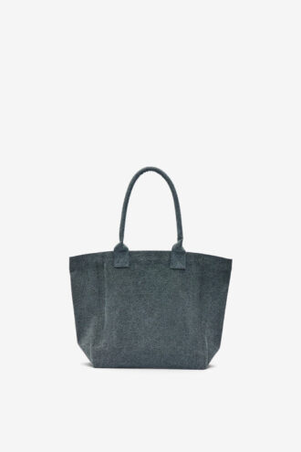 Kleine Yenky-Tasche aus verblasstem Baumwollstoff mit Logo