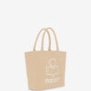 Kleine Yenky-Tasche aus verblasstem Baumwollstoff mit Logo