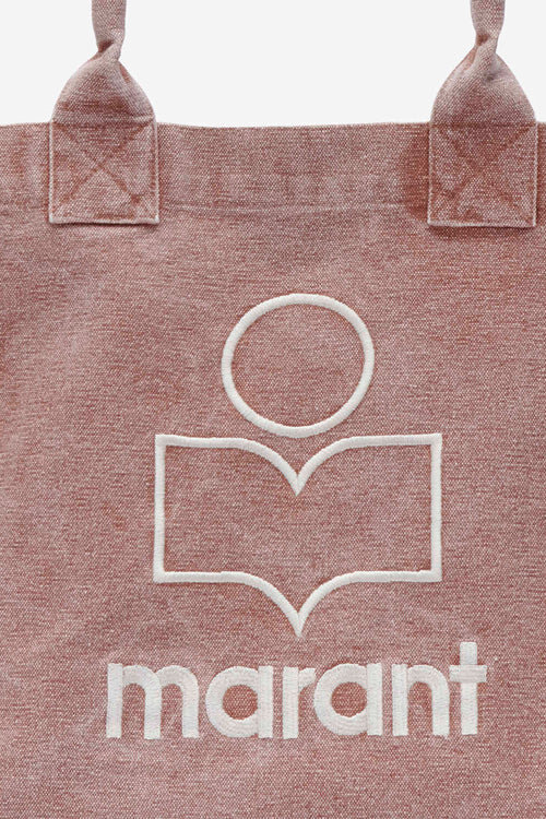 Kleine Yenky-Tasche aus verblasstem Baumwollstoff mit Logo Kleine Yenky-Tasche aus verblasstem Baumwollstoff mit Logo