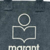 Kleine Yenky-Tasche aus verblasstem Baumwollstoff mit Logo