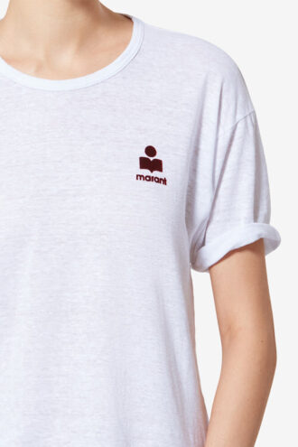Koldia Leinen-T-Shirt mit Logo