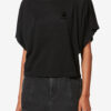 Kyanzae Leinen-T-Shirt mit Logo Kyanzae Leinen-T-Shirt mit Logo