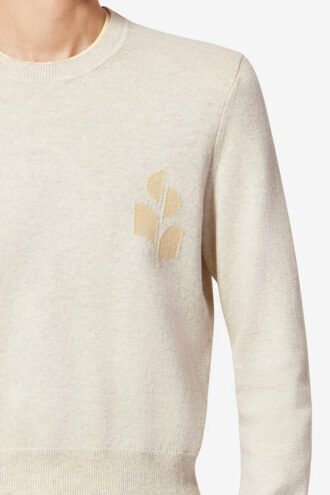 Lanta Zweifarbiger Pullover aus Baumwolle und Wolle