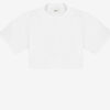 Laurea Kurzes einfarbiges Baumwoll-T-Shirt Laurea Kurzes einfarbiges Baumwoll-T-Shirt