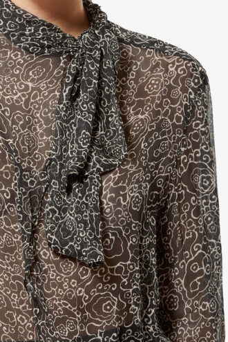 Leona Bedruckte Musselinbluse
