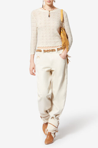 Leonette Alpaka-Spitzenpullover Leonette Alpaka-Spitzenpullover