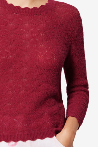 Leonette Alpaka-Spitzenpullover Leonette Alpaka-Spitzenpullover