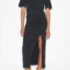 Lexia Einfarbiges Midikleid aus Baumwolle
